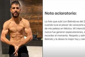 'El Pantera' se vio orillado a aclarar el origen e intención de la foto con Belinda.