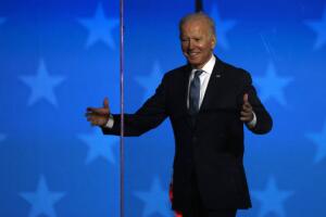 Democratic Presidential Candidate Joe Biden Holds Election Night Event In Delaware