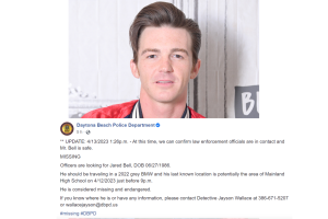 Drake Bell apareció 