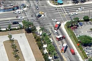 Varios heridos en accidente múltiple en Miami