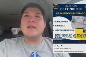 Ofrecen a inmigrantes licencias de conducir falsas a través de redes sociales