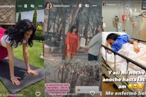 Livia Brito contó a sus seguidores que ya se sentía "mucho mejor" luego de ser hospitalizada.