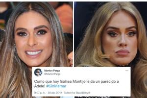 Reacciones de Twitter: Adele y Galilea Montijo se parecen