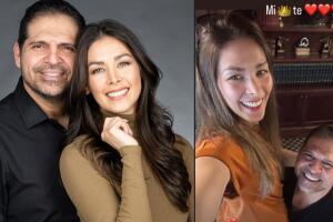 Dayana Mendoza y Carlos Uribe se muestran así de felices tras contraer matrimonio.