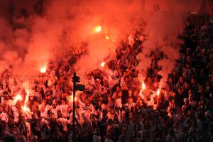 Imagen de una tribuna de fútbol