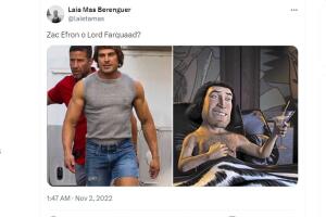 Usuarios de X (antes twitter) comparan a Zac Efron con Lord Farquaad