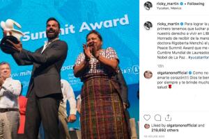 Ricky Martin, Rigoberta Menchú