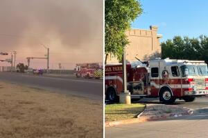 incendio forestal Cedar Park edificio Texas
