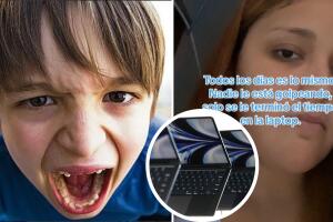 Video muestra reacción de un niño cuando le quitan la computadora