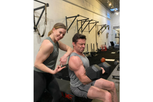 Hugh Jackman en su entrenamiento para ser Wolverine