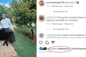 Kiko Marcos, el hermano de Emilio Osorio, también reaccionó al look del cantante durante su boda. 