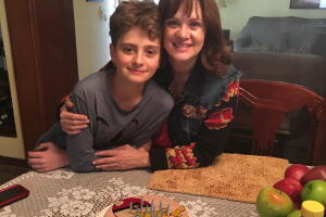 Erika Buenfil y su hijo Nicolás