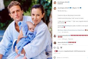 Ana Obregón, su exesposo Alessandro Lequio y su hijo Aless Lequio
