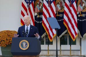 President Biden Delivers Remarks In The Rose Garden After Election Of Donald Trump