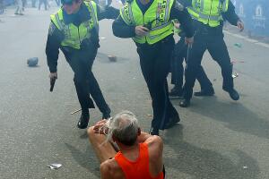 Explosions At 117th Boston Marathon