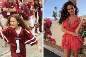 Fotos de antes y después de Madison Pettis actriz de la película Entrenando a papá