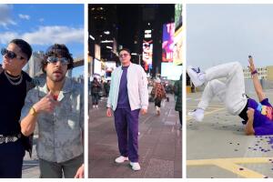 El mejor bailarín de los repartidores de FedEx, Abiud Sandoval, baila en NYC con ‘Bad Bunny’ 