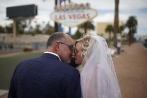 Virus Outbreak Vegas Weddings