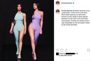Publicación Kim Kardashian 6 dedos