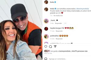 Thalía acaba con rumores de divorcio y aparece así con Tommy Mottola