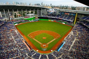 Estadio de los Marlins de Miami en pleno corazón de la Pequeña Habana.