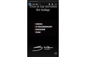 La historia que Shakira publicó.