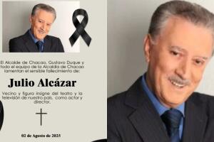 Con esta esquela se confirmó la muerte del actor Julio Alcázar.