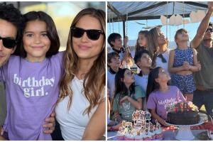Aarón Díaz y su hija Erin cumpleaños