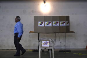 Votante en las elecciones de Venezuela