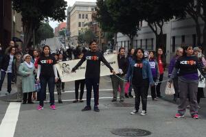 Protestan contra redadas en San Francisco 