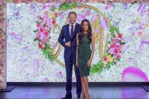 Prince Harry and Meghan Markle wax figures