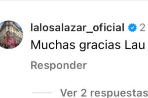 Lalo Salazar agradeció así el mensaje de su ex Laura Flores.