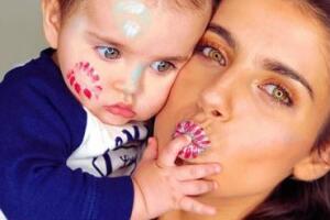 Michelle Renaud hijo Marcelo. 2018 