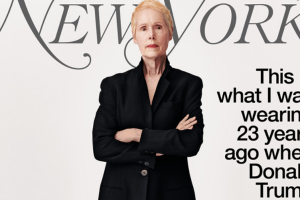 La portada de la revista New York Magazine de la última semana de junio. "Esto es lo que tenía puesto hace 23 años cuando Donald Trump me atacó en un vestidor de Bergdorf Goodman", dice la escritora E. Jean Carroll. 