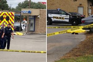 defensa propia joven dispara mata ladrones asalto banco San Antonio Texas