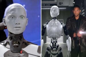 Ameca, el robot humanoide, se está acercando a lo que se mostró en la película 'Yo, Robot' (2004)