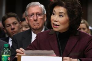 Senate Committee Holds Confirmation Hearing For Trump's Pick To Be Transportation Secretary Elaine Chao