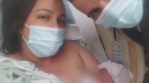 Una inmigrante logró cruzar la frontera horas antes tener a su bebé