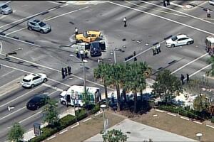 Varios heridos en accidente múltiple en Miami