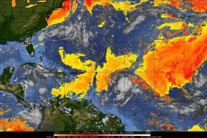 Aire seco en el Atlantico 2022