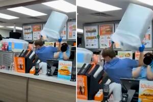 Pelea Whataburger Texas