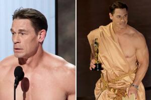 John Cena presentó la categoría Mejor Vestuario en los Premios Oscar 2024.