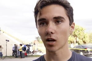 David Hogg, sobreviviente del tiroteo en Parkland.