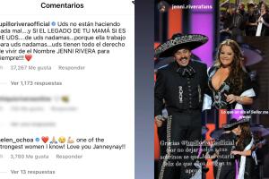 Mensajes de apoyo de Lupillo Rivera a Chiquis y sus hermanos.