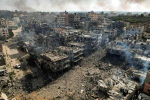 TOPSHOT-PALESTINIAN-GAZA-ISRAEL-CONFLICT