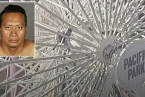 Juan Gonzalez preso amenaza de bomba rueda de la fortuna Santa Monica