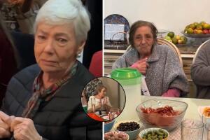 Abuelas reaccionan al ver sus cosas en el intercambio de Navidad