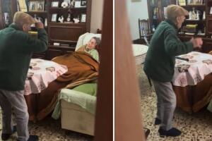 Abuelito baila a su esposa con Alzheimer para animarla