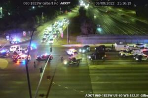 Intersección en la ADOT 60 en Gilbert Road. 
