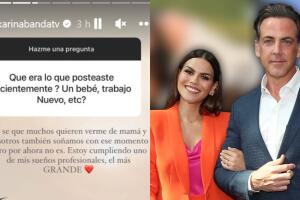 Karina Banda responde así a quienes ya quieren verla con bebé en brazos. 